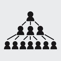 Viral Marketing glyph icon, seo and development