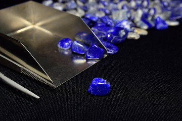 Lapis Lazuli Beautiful natural blue stone For making jewelry