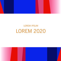 Background template for banners, patterns, red and blue color.