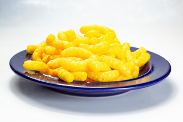 corn sticks in a straw basket