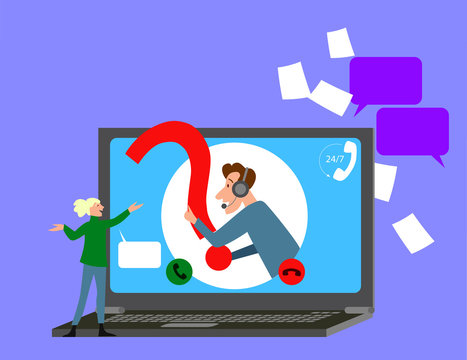 Assistant virtuel pose une question au client