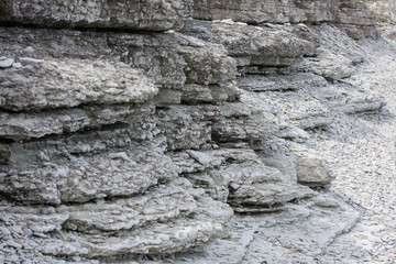 Limestone layers of he Baltic Klint
