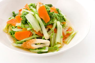 山東菜の炒め物