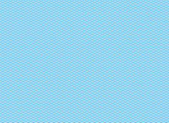 背景：青海波 和柄 模様 紋様 文様 日本 伝統 和風 波形 青 ブルー