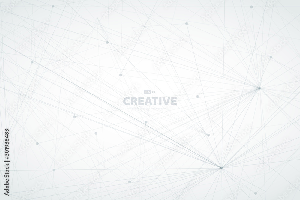 Poster abstract line tech design of technology background. illustration vector eps10