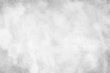 Concrete wall white grey color for background. Old grunge textures with scratches and cracks. White painted cement wall texture.