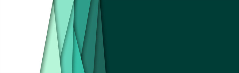 Abstract geometric background in paper cut style. Straight lines. Horizontal banner. Design for brochures, posters, flyers, advertising. Place for text. Vector.