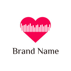 Heart logo designs vector template art company