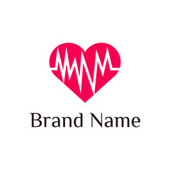 Heart logo designs vector template art company