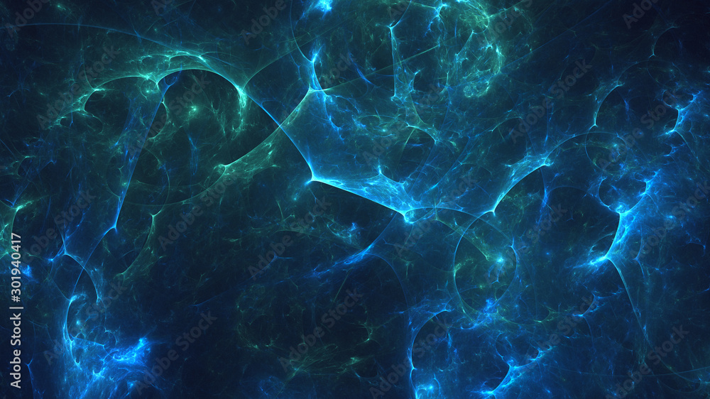 Poster fractal 3d rendering abstract light background