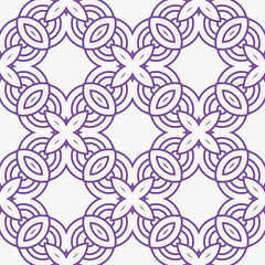 Art-deco seamless geometric pattern with retro ornament. Vector illustration
