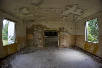 Fototapeta na wymiar Abandoned East Germany soviet military base