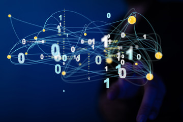 conceptual image with social connection