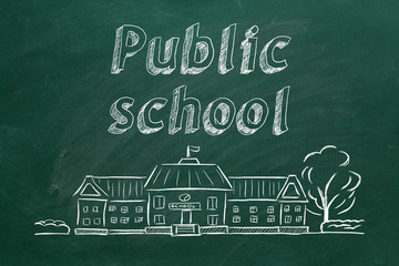 Fototapeta premium Public school