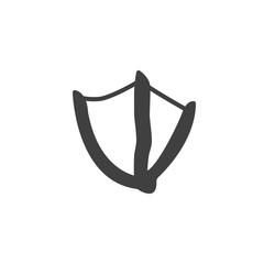 Swan paw print vector icon. filled flat sign for mobile concept and web design. Swan bird footprint glyph icon. Symbol, logo illustration. Vector graphics