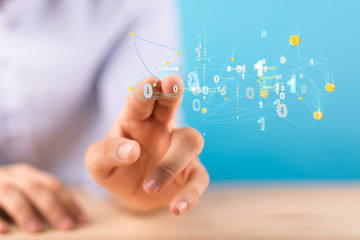 Working With New Modern Computer Show Social Network