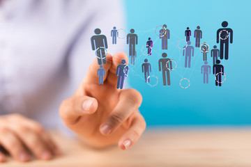 Group of business partner looking for the future