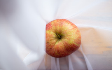 Apple on the white background