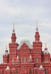 Fototapeta na wymiar State Historical Museum on Red Square in Moscow, Russia 