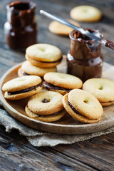 Homemade cookies with chocolate