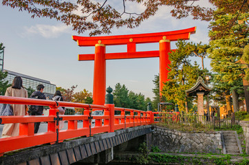 京都　平安神宮の大鳥居