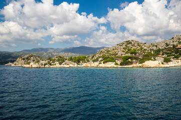 The coast of Mediterranean sea