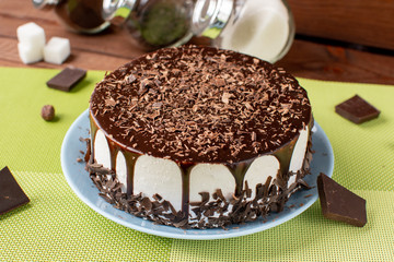 Cake with souffle 
