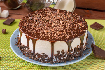 Cake with souffle 