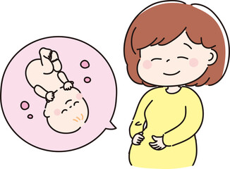 妊婦さんと赤ちゃん