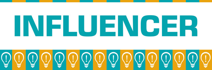 Influencer Turquoise Yellow Boxes Bulbs Horizontal 