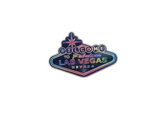 Las Vegas, Nevada, USA souvenir refrigerator magnet isolated on white background © Belogorodov