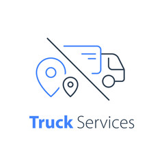 Truck delivery, transportation company, distribution service, logistics solution