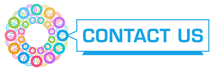 Contact Us Colorful Rings Circular Triangle Box 