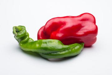 Pimiento, elemento de la cocina mediterránea, los hay de muchos tipos, se pueden comer crudos en...