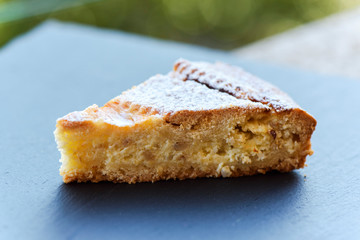 Neapolitan Pastiera (Easter cake), close-up