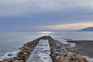 Fototapeta premium natural landscapes with the sea and clouds
