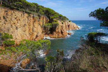 Sant Feliu de Guixols beautiful coastline view, amazing walking path