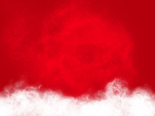 red christmas background with snowflakes