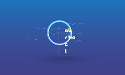 Abstract vector geometric shapes, elements for minimal banner, logo, social post