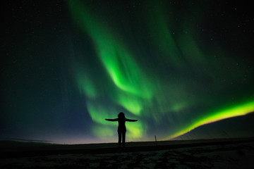 Aurora borealis in Iceland