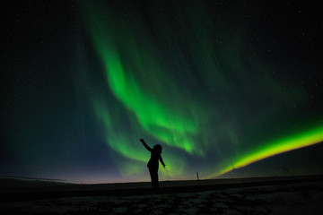 Obraz na płótnie Canvas Aurora borealis in Iceland