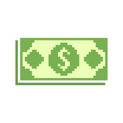 Pixel Dollar Bill