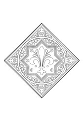 Pattern with royal symbol