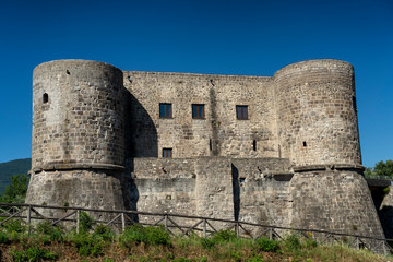 Fototapeta na wymiar Medieval castle of Calvi, Caserta, Italy