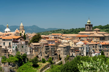 Sant Agata De Goti, historic town in Caserta province - obrazy, fototapety, plakaty