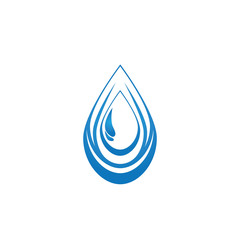 Water drop logo template illustration - Vector