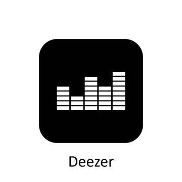 Deezer icon of social media logos