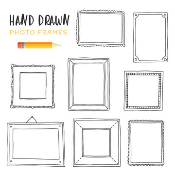 Hand-drawn illustrations of frames.