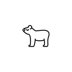 cute bear icon vector illustration