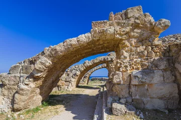 Zelfklevend Fotobehang Ruins in Salamis - Famagusta Northern Cyprus © Nikolai Sorokin